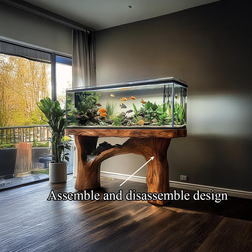 Rustic Organic Luxury Aquarium Stand Entryway Or Living Room