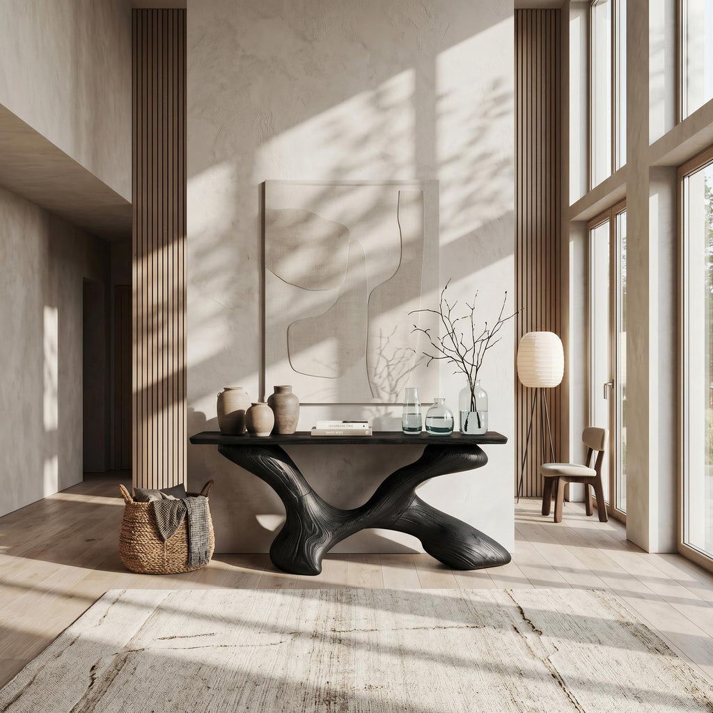 Mid Century Foyer Table For Living Room