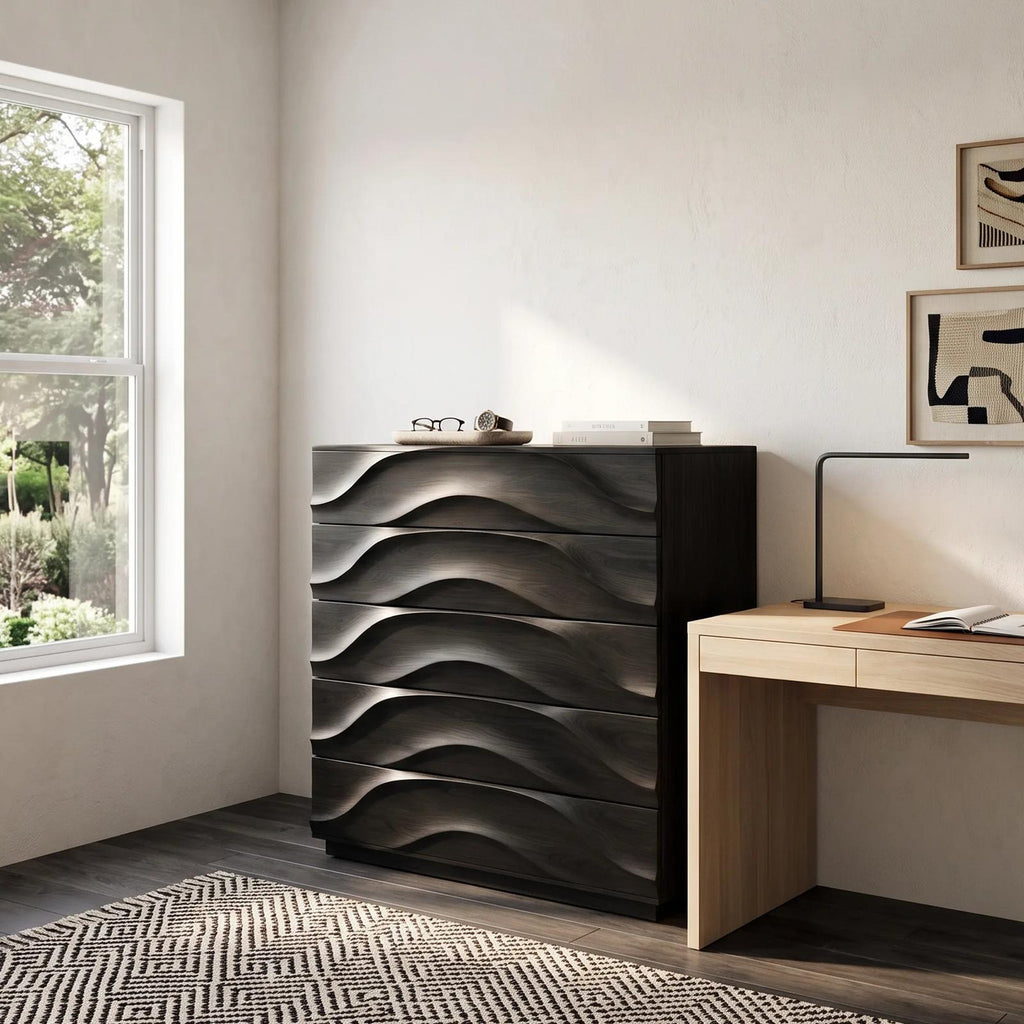 Minimalist Flowing Closet Dresser For Bedroom Space SILDTTNDR011