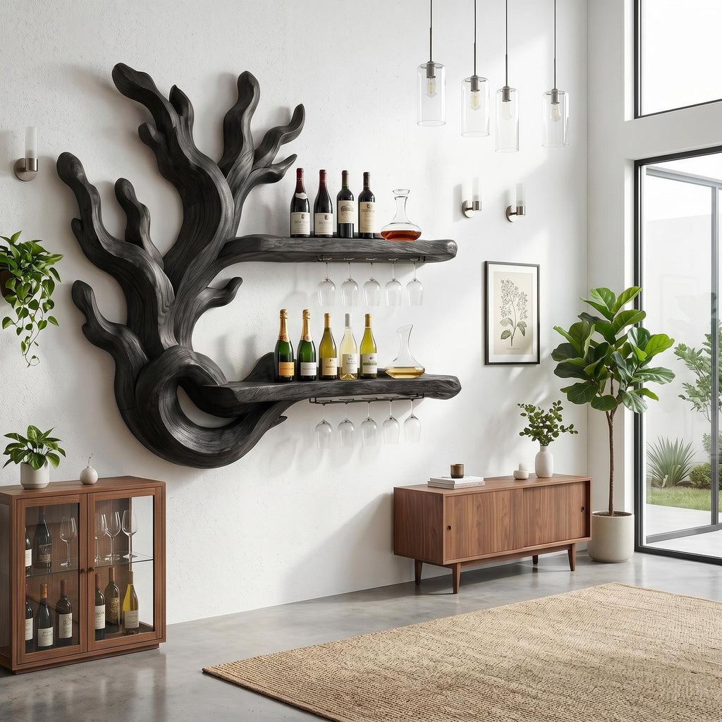 Modern Wine Bottle Storage For Dining Room