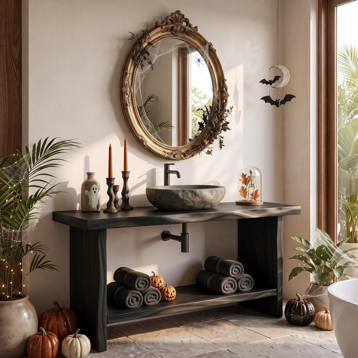 Rustic Halloween Bathroom Vanity Luxury Bathroom