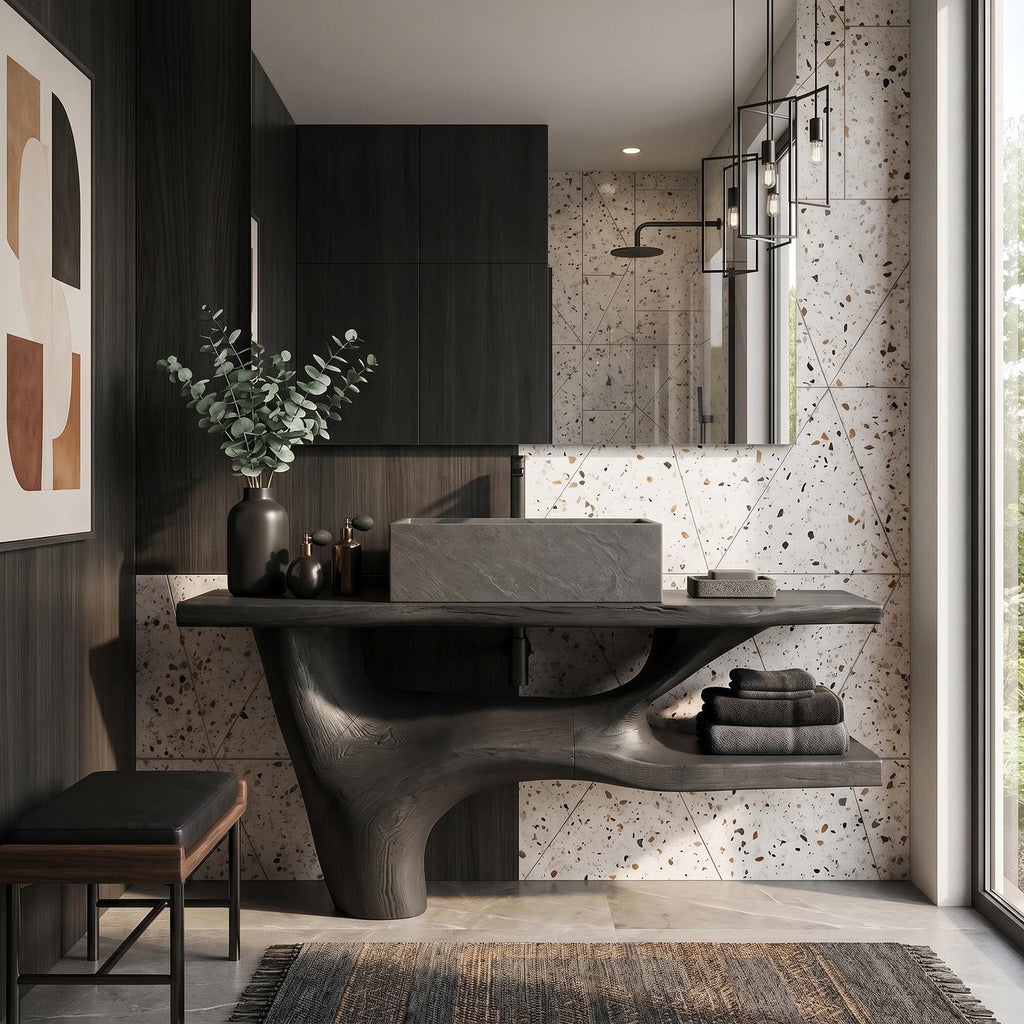 Handcrafted Solid Wood Vanity For Natural Interiors SILDTTRBRV002