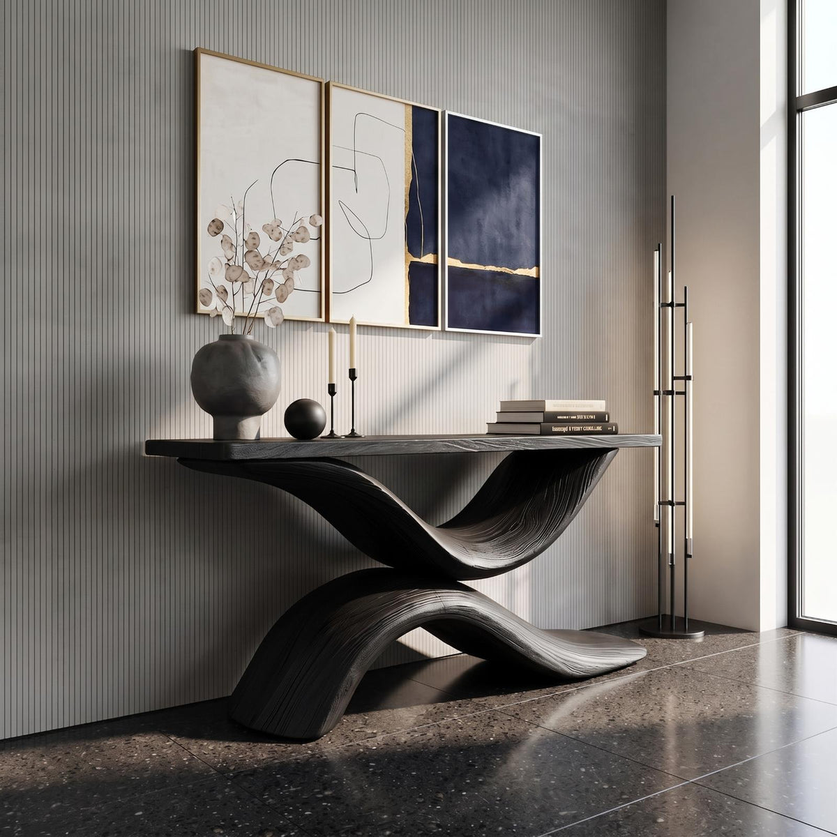 Handcrafted Live Edge Console Table Furniture Decor