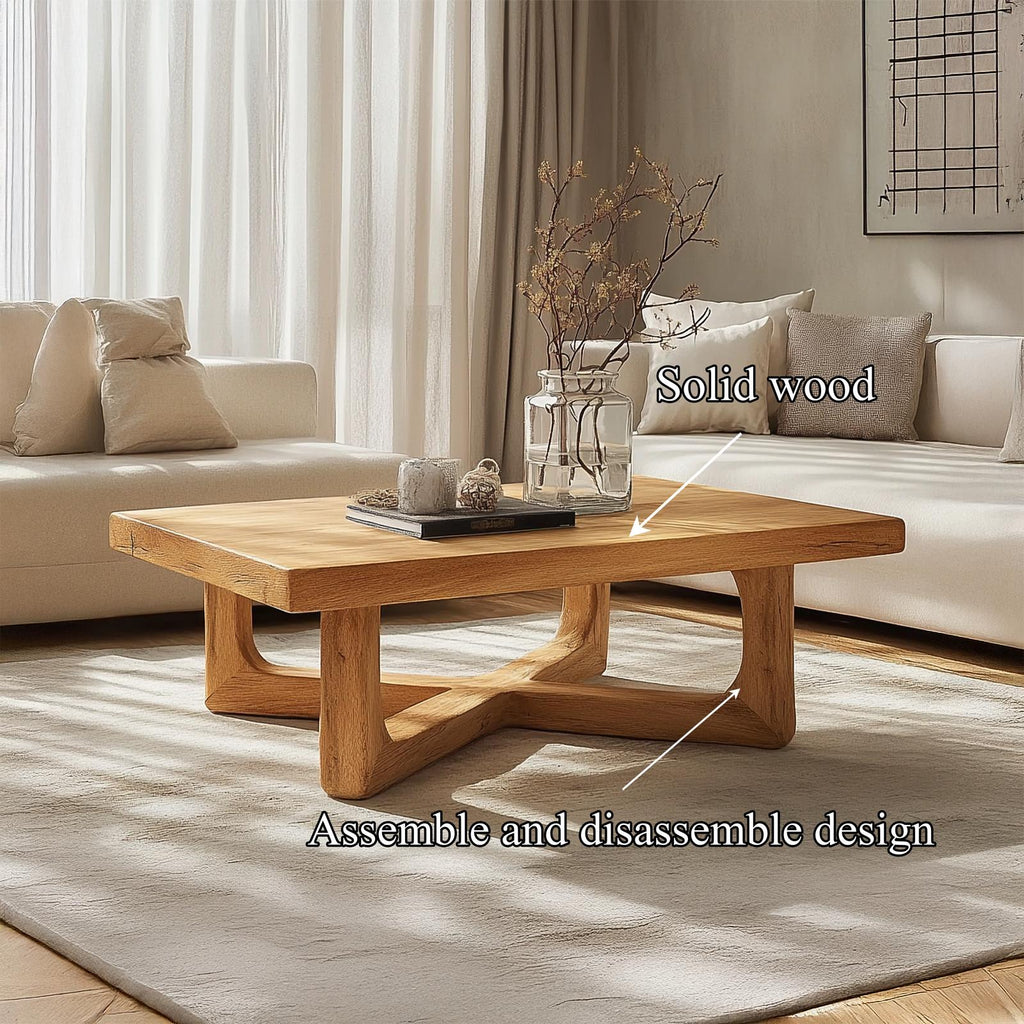 Rustic Natural Live Edge Coffee Table, Handcrafted Solid Wood Slab Center Table, Modern Farmhouse Living Room Decor