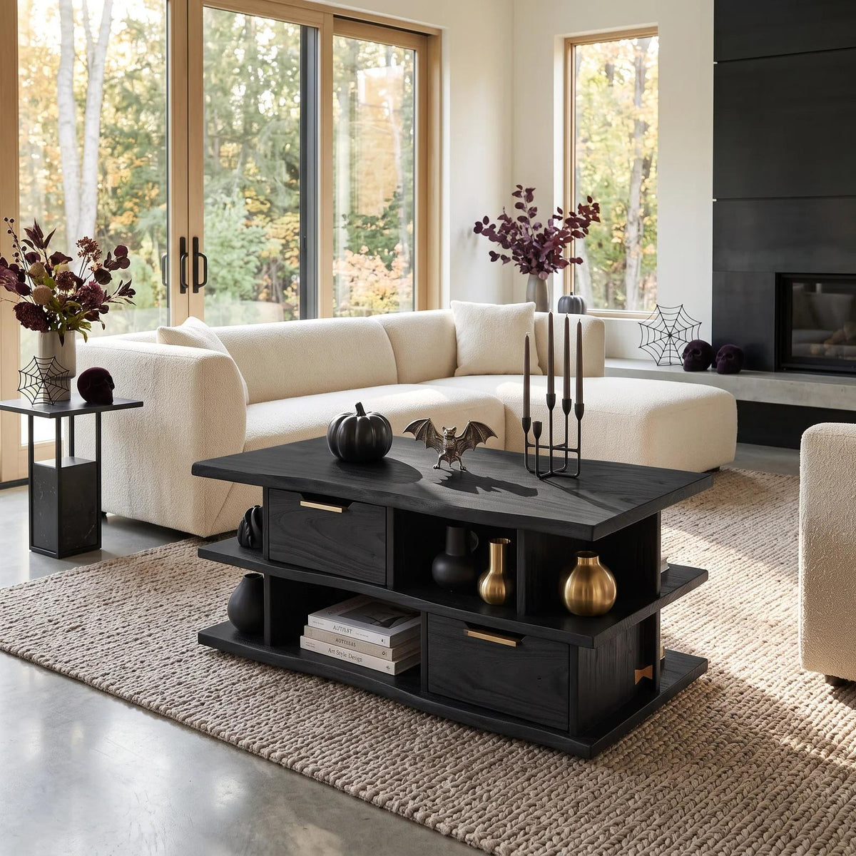 Mid Century Halloween Storage Coffee Table Great Room