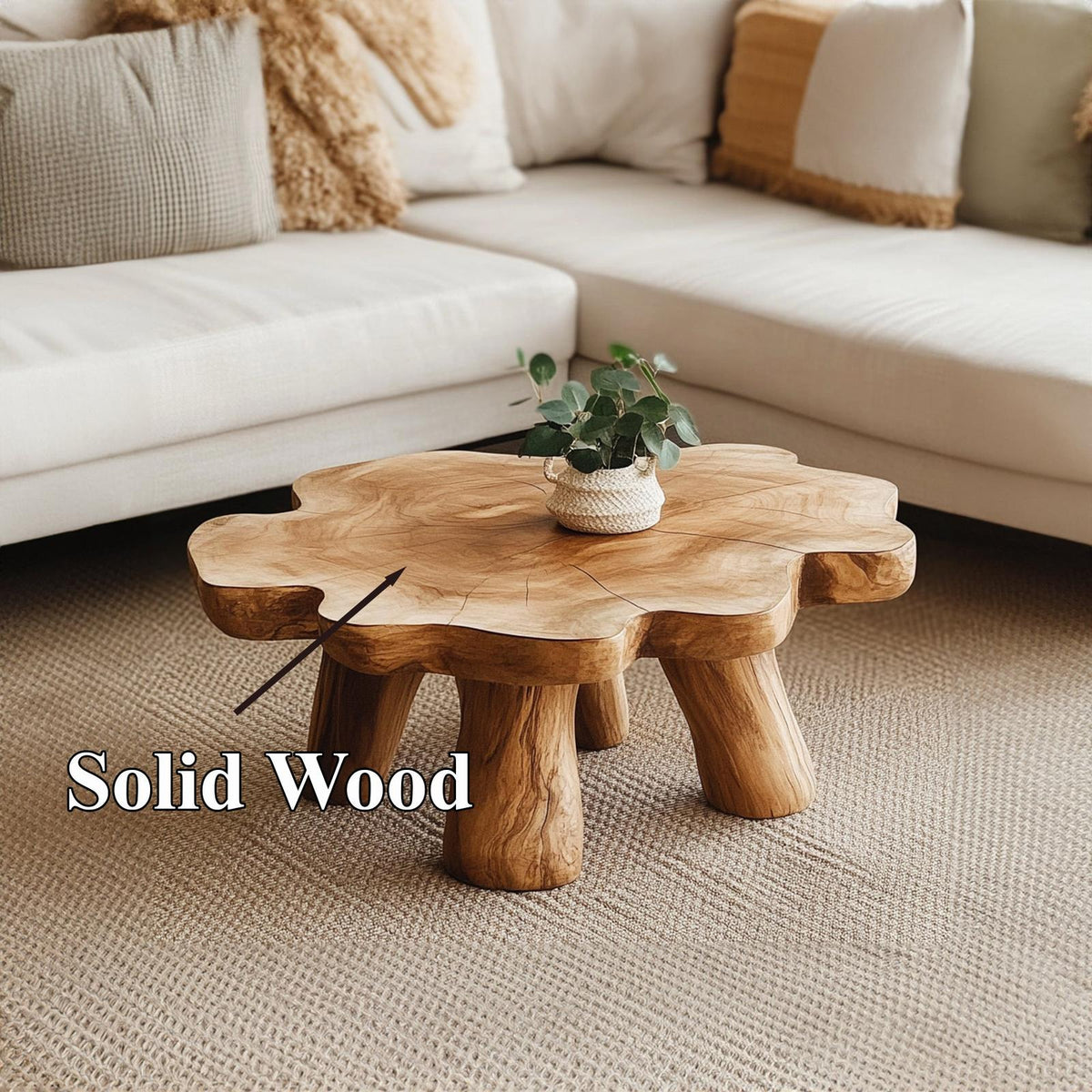 Farmhouse Living Edge Coffee Table With Reclaimed Wood SILDTCF007