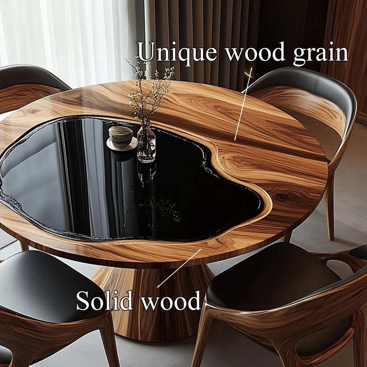 Handmade Round Kitchen Table Home Decor Housewarming Gift