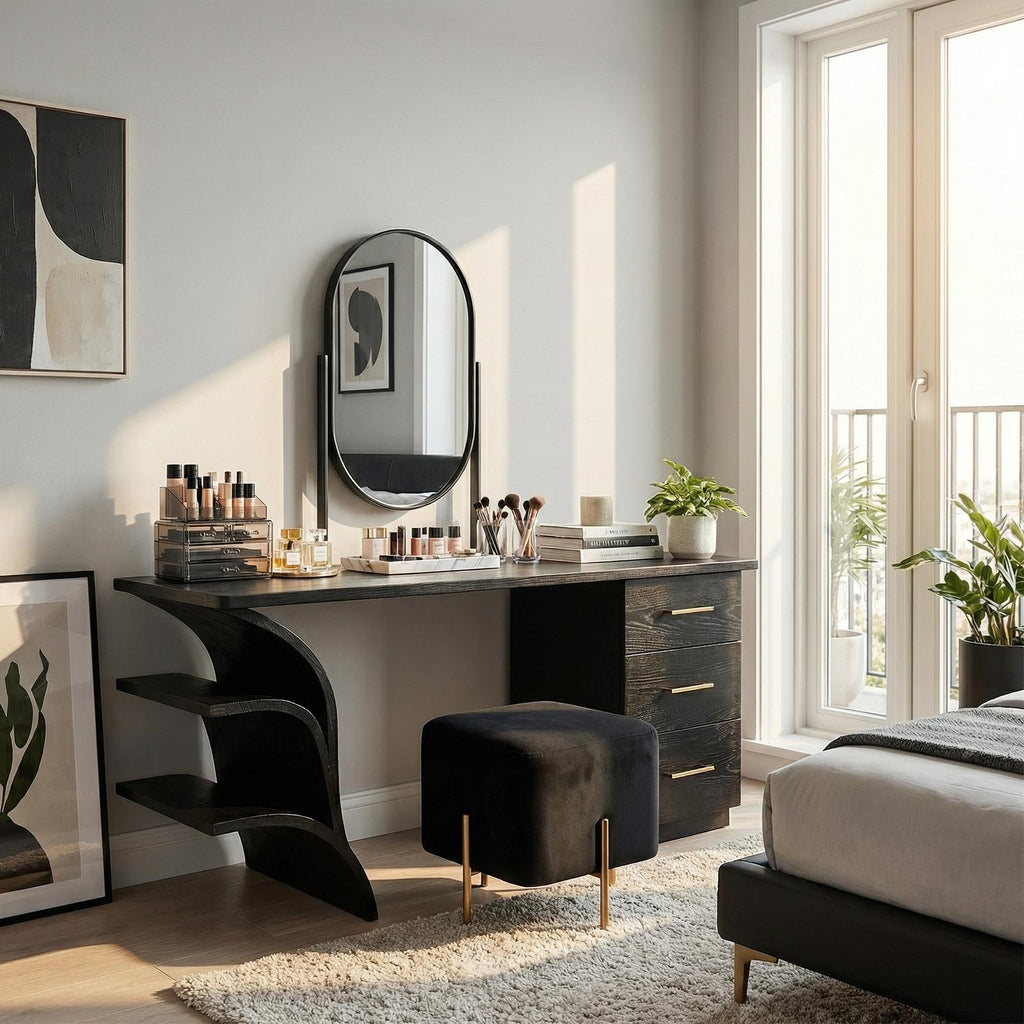 Contemporary Vanity Desk Studio Apartment Makeup Area Dressing Space SILDTTRMV006