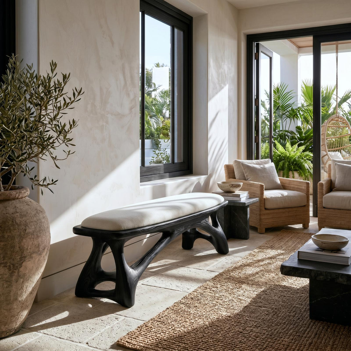 Luxury Dining Bench Contemporary Kitchen