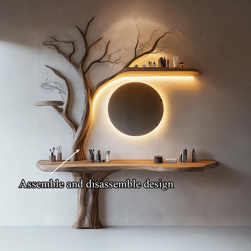 Rustic Organic Tree Design Vanity Bathroom Or Home Spa