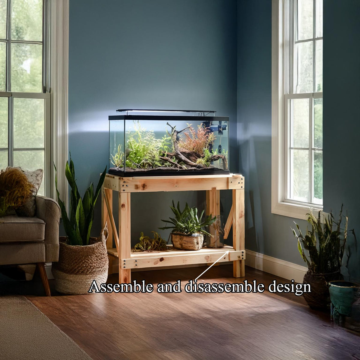 Rustic Aquarium Stand Living Room Or Office