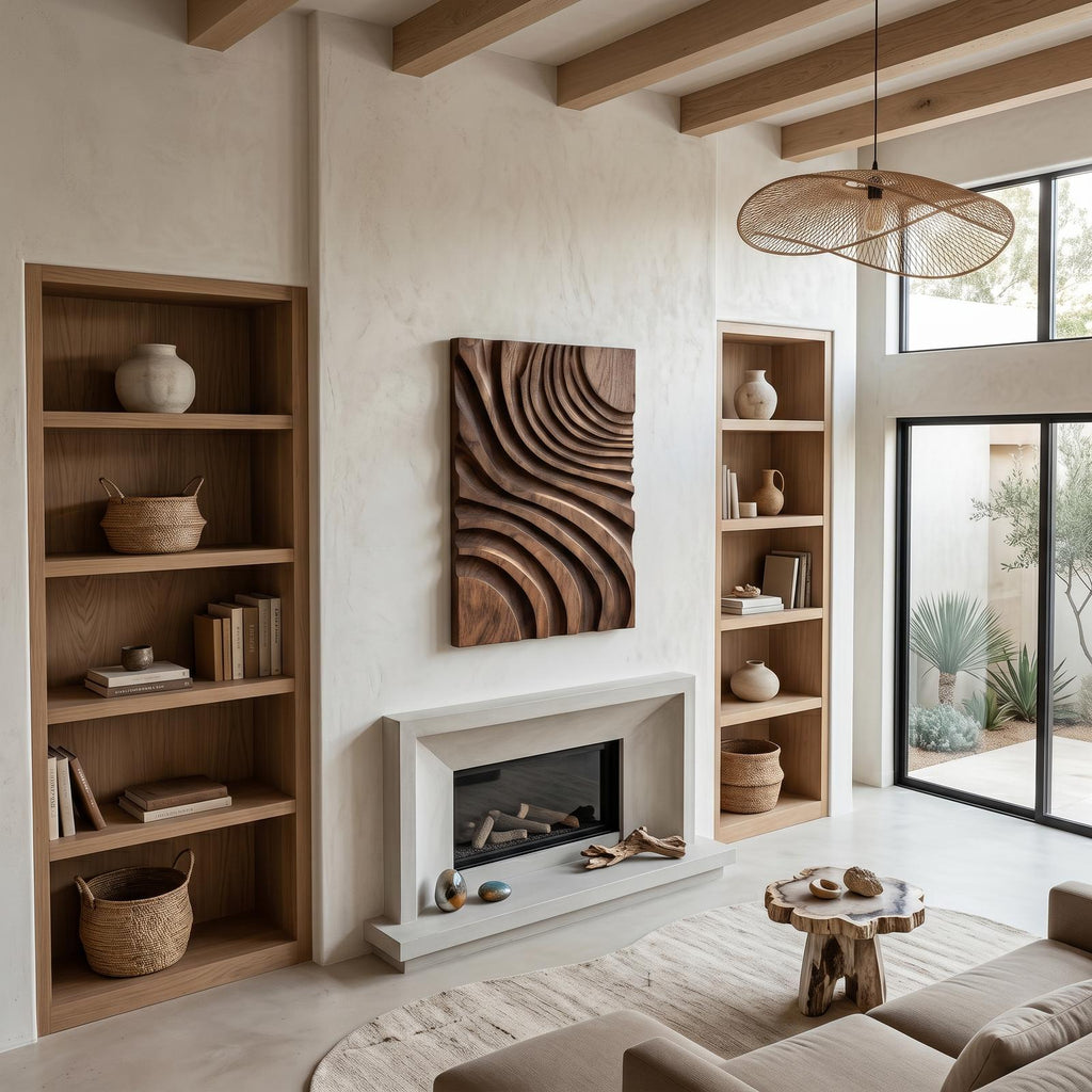 Modern Layered Flow Wall Art For Living Room