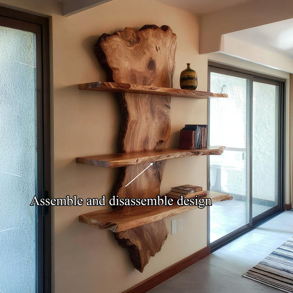 Floating Shelf Set Solid Wood Handmade Gift
