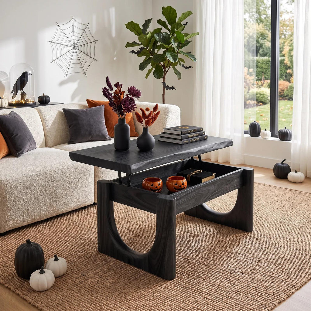 Farmhouse Halloween Lift Top Coffee Table Country Cottage
