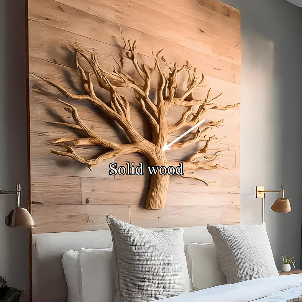 Rustic Tree Wall Art For Bedroom And Headboard Area
