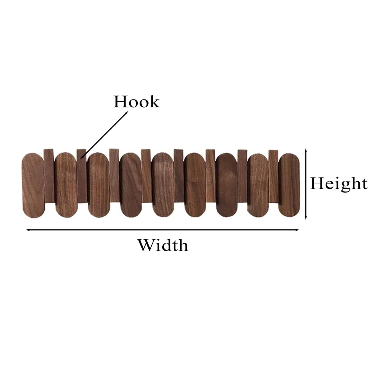 Solid Wood Piano Coat Rack
