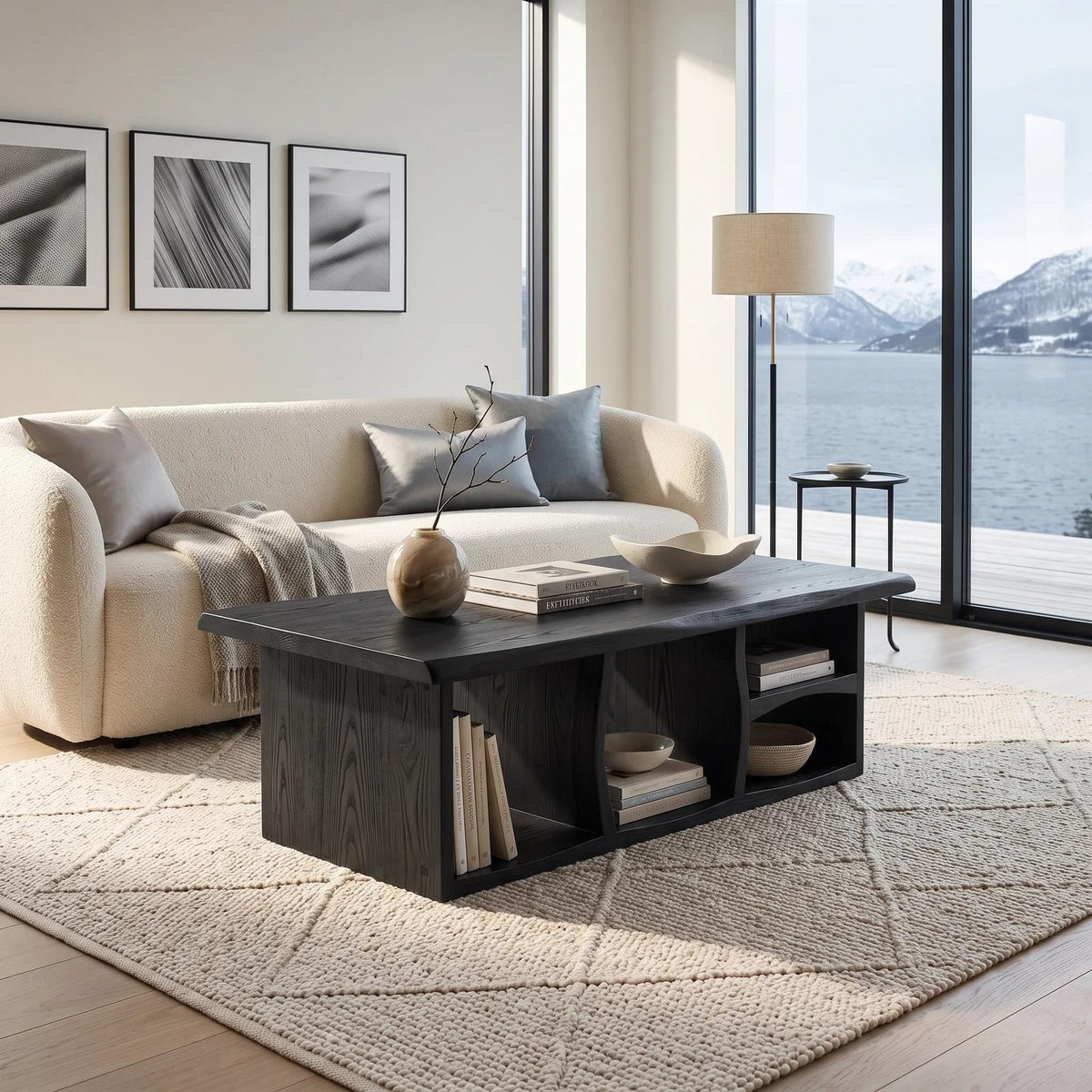 Organic Modern Storage Coffee Table Beach House