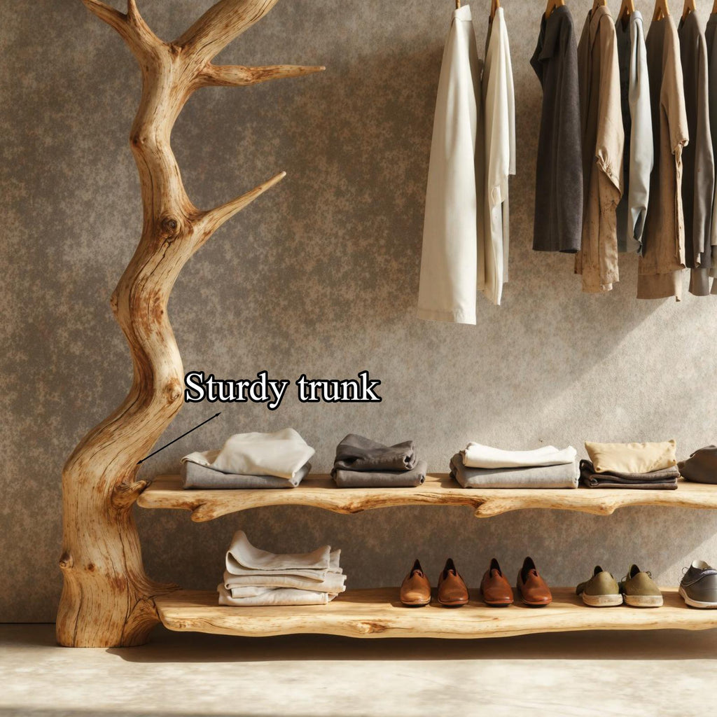 Rustic Standing Coat Rack Wall Clothes Rack Tree Branch Coat Rack