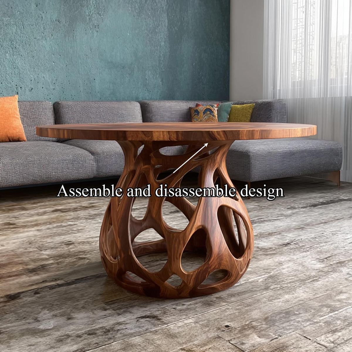 Coffee Table Solid Wood Rustic Style Gift
