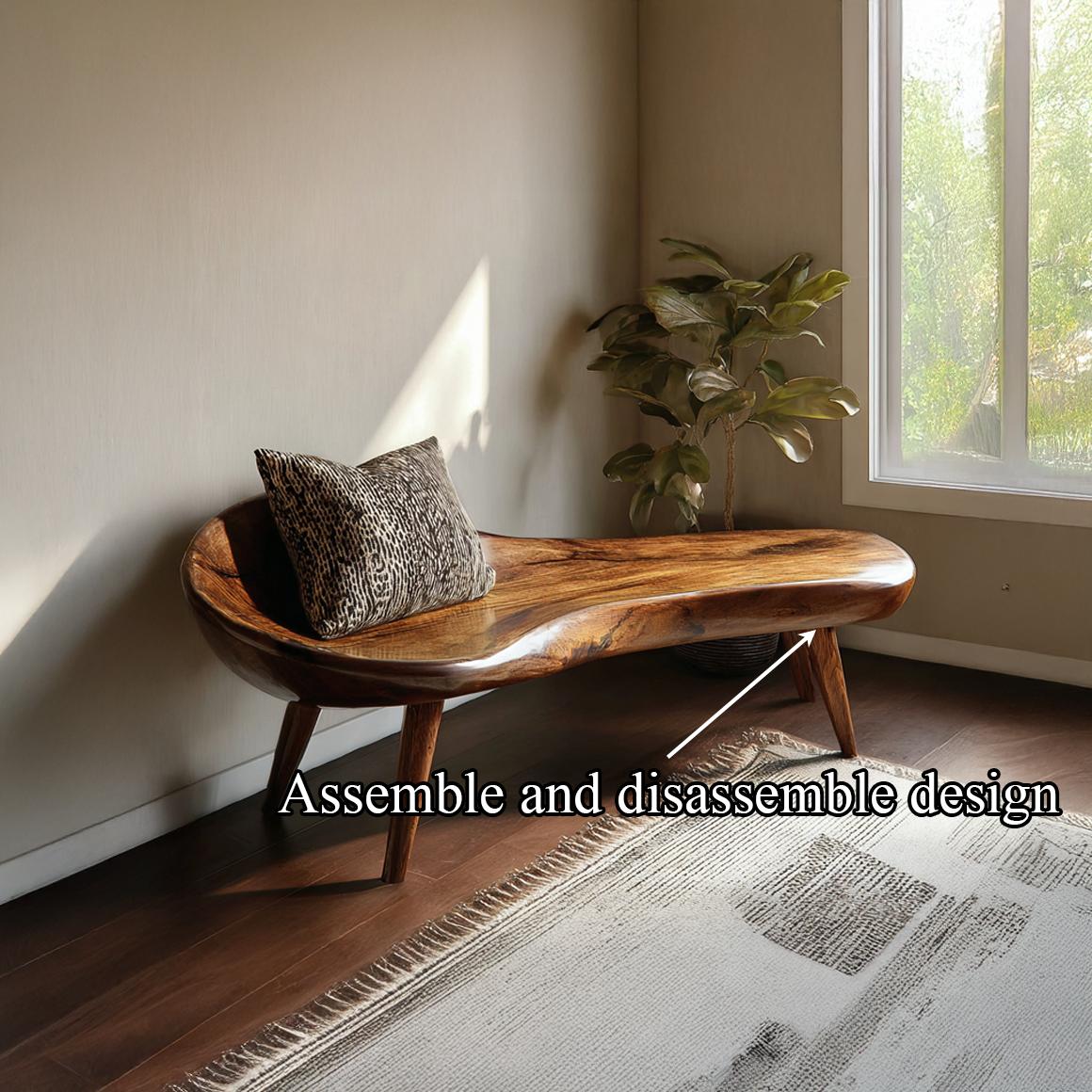 Rustic Wooden Bench Living Room Entryway