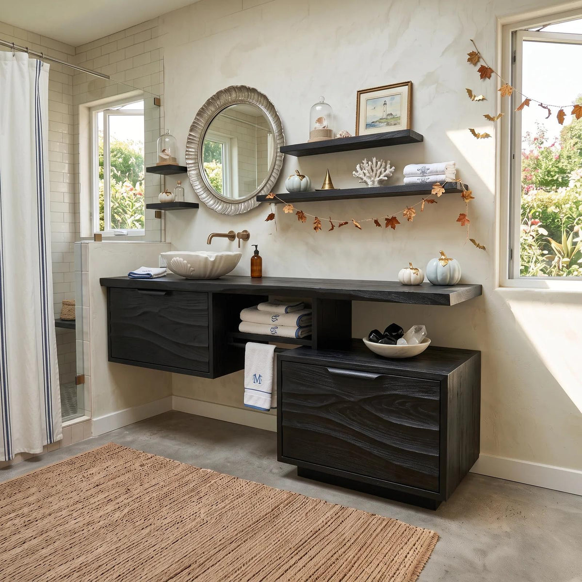 Mid Century Halloween Bathroom Vanity Luxury Ensuite