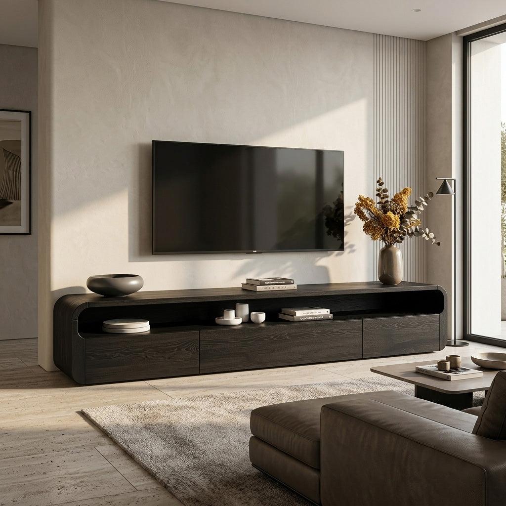 Modern Organic TV Console For Living Room
