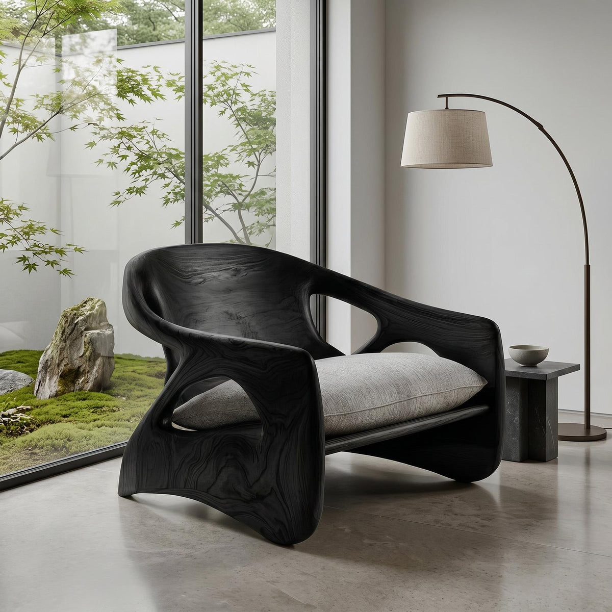 Modern Sculpture Armchair For Cozy Reading Corner