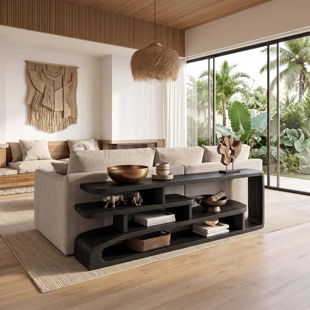 Contemporary Layered Console Table For Modern Hallway SILDTTNCS169