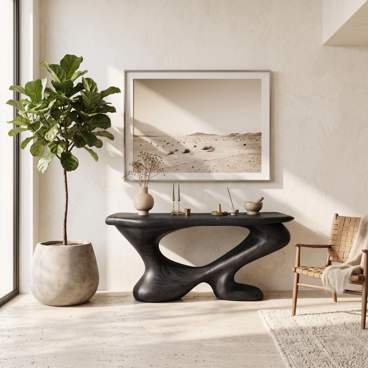 Farmhouse Chic Console Table Entryway Decor