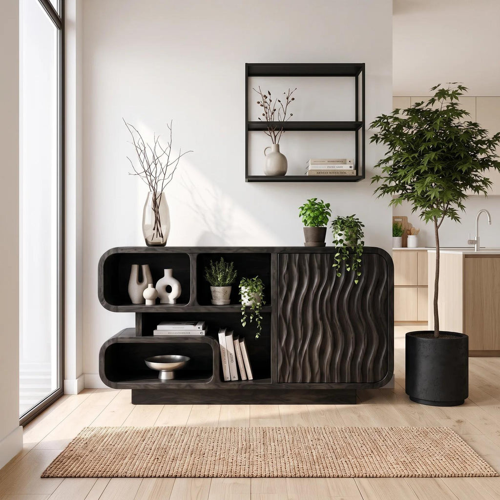 Organic Modern Sideboard Cabinet with Storage Kitchen