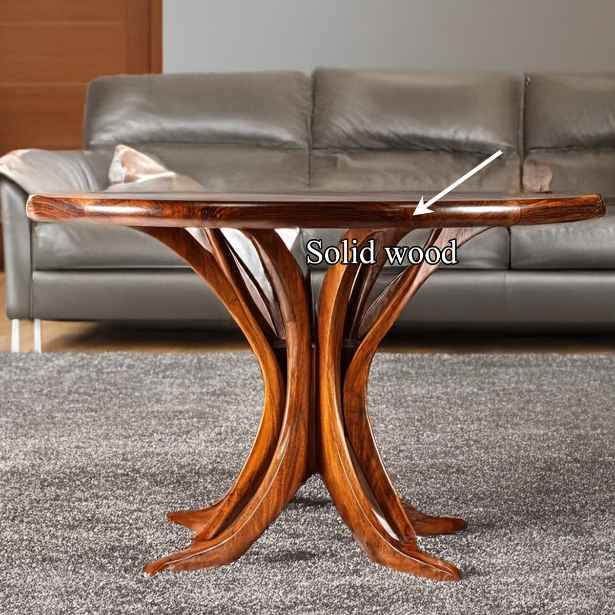 Live Edge Coffee Table Rustic Wood Home Decor Gift