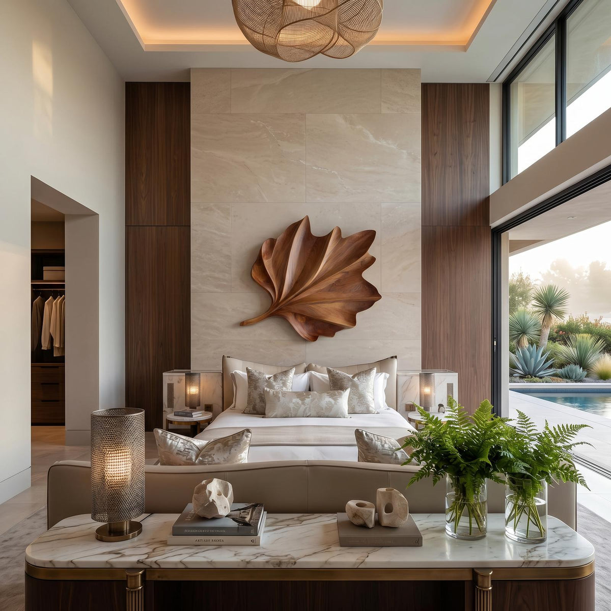 Organic Ginkgo Wall Shelf For Bedroom Interior SILDTTNWA167