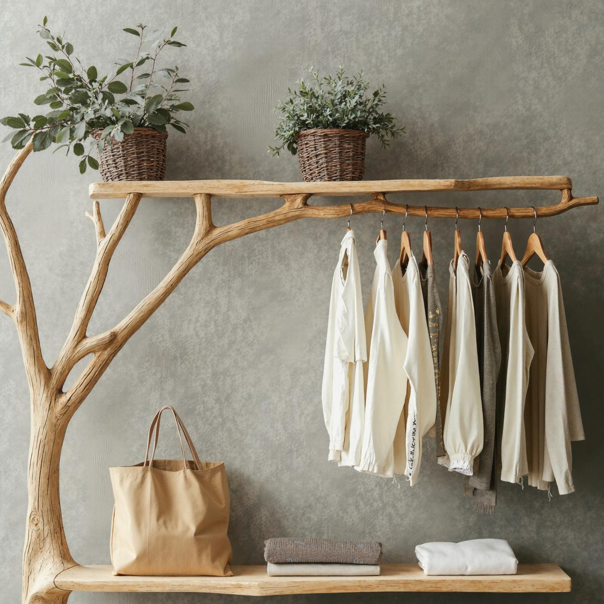 Standing Branch Wall Hanger Hanging Clothes Rack Coat Hanger