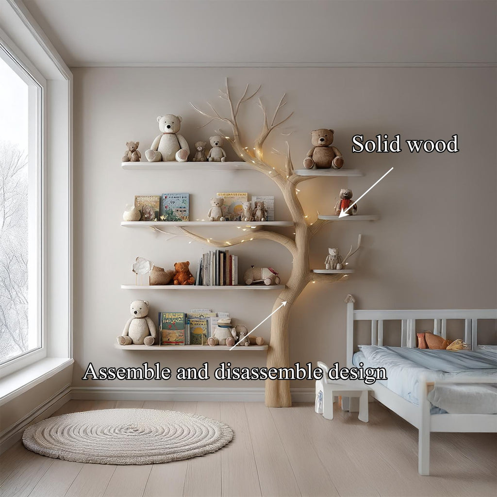 Midcentury Tree Bookshelf Nursery Kids Room
