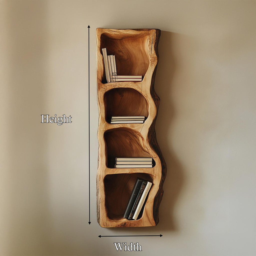 Organic Sculptural Statement Wall Shelf For Living Space And Interior Area