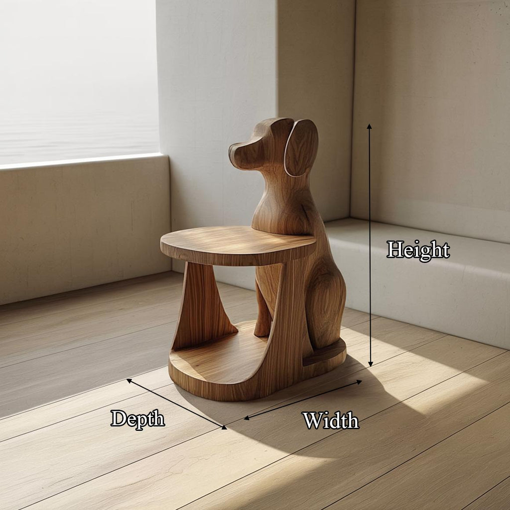 Modern Sculptural Dog Side Table For Living Room And Bedroom