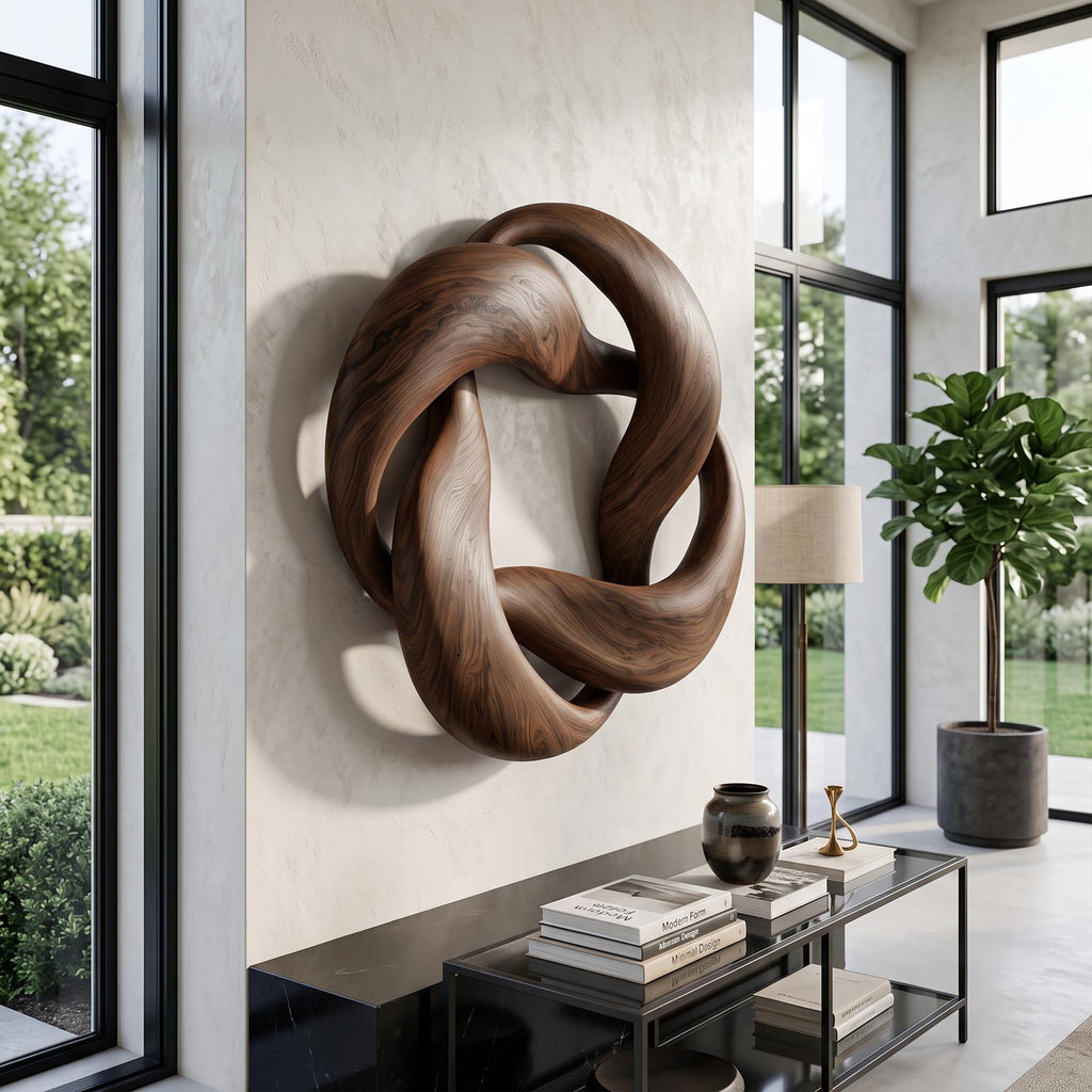 Abstract Circular Loop Wall Art For Living Room And Office SINLKIWA165