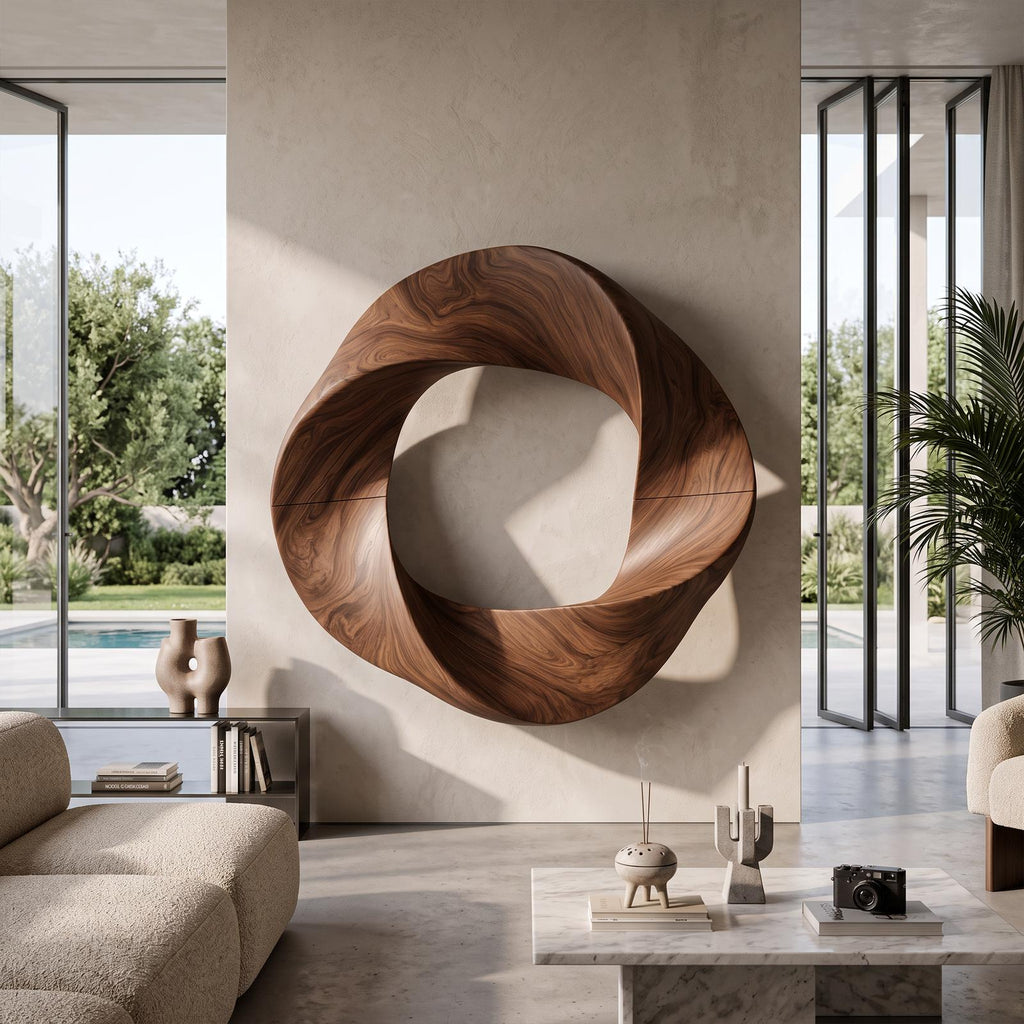 Contemporary Interlocking Circle Wall Art For Hallway And Bedroom SINLKIWA166