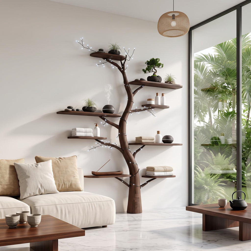 Midcentury Tree Shelf Kids Room Nursery
