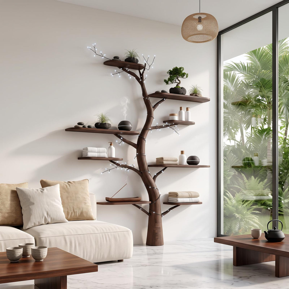 Midcentury Tree Shelf Kids Room Nursery