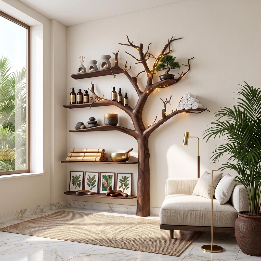 Rustic Tree Bookcase Bedroom Kids Room