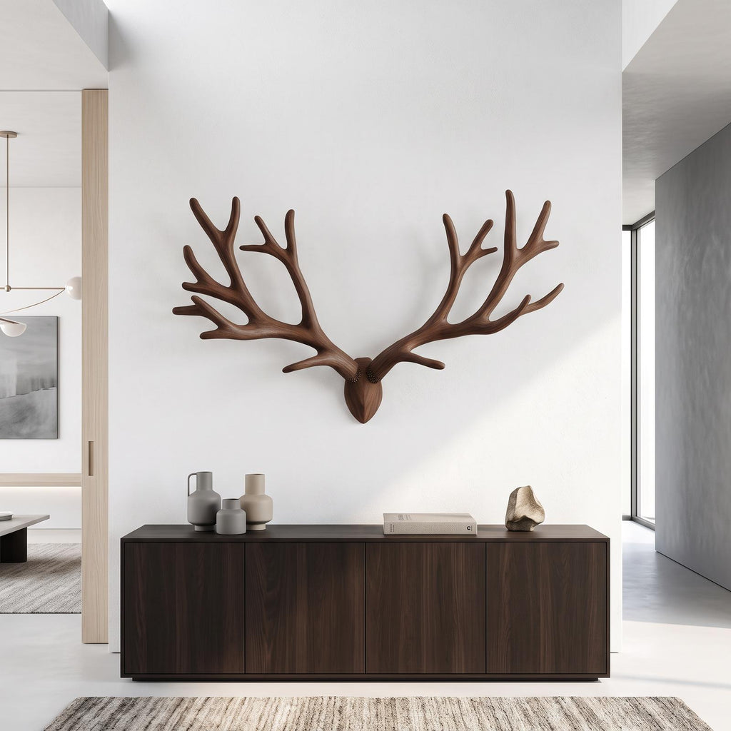 Rustic Deer Antler Wall Decor For Bedroom And Living Room