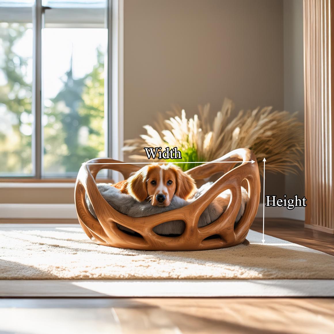Rustic Artistic Pet Bed For Living Room Or Living Space