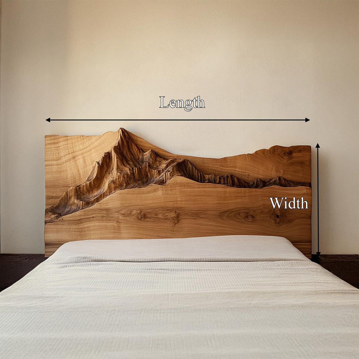 Rustic Organic Headboard For Bedroom Or Relaxing Area