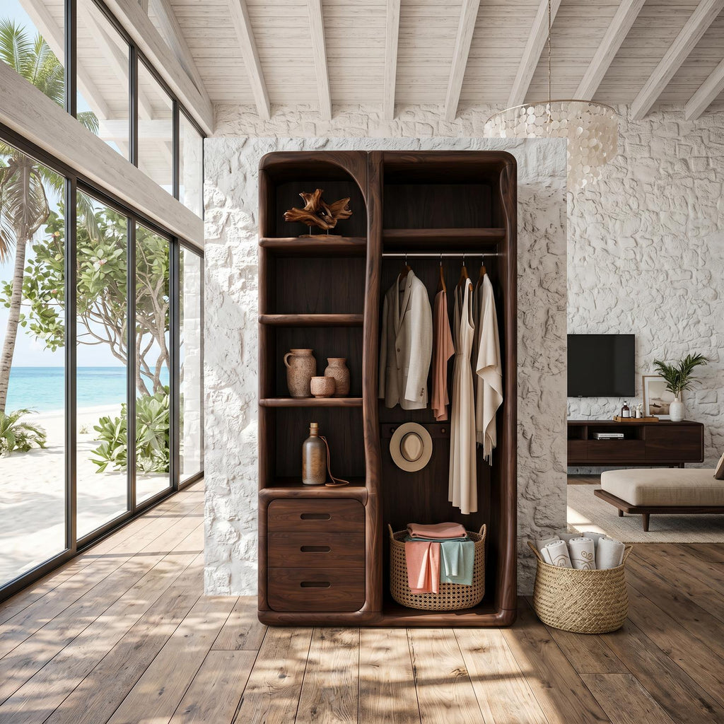 Scandinavian Organic Edge Wardrobe For Master Suite Interior SILDTTNWDE001