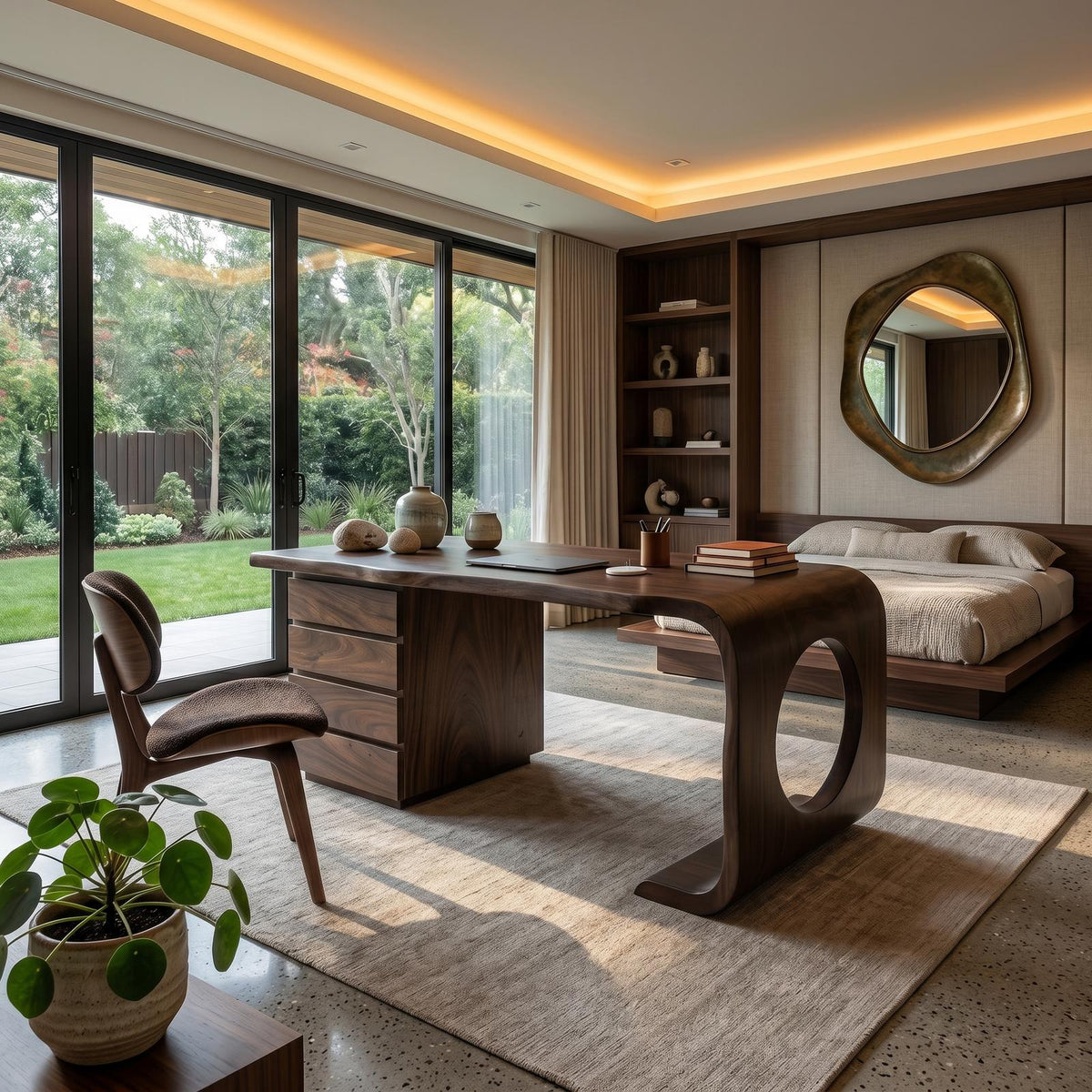 Contemporary Executive Desk Garden Office