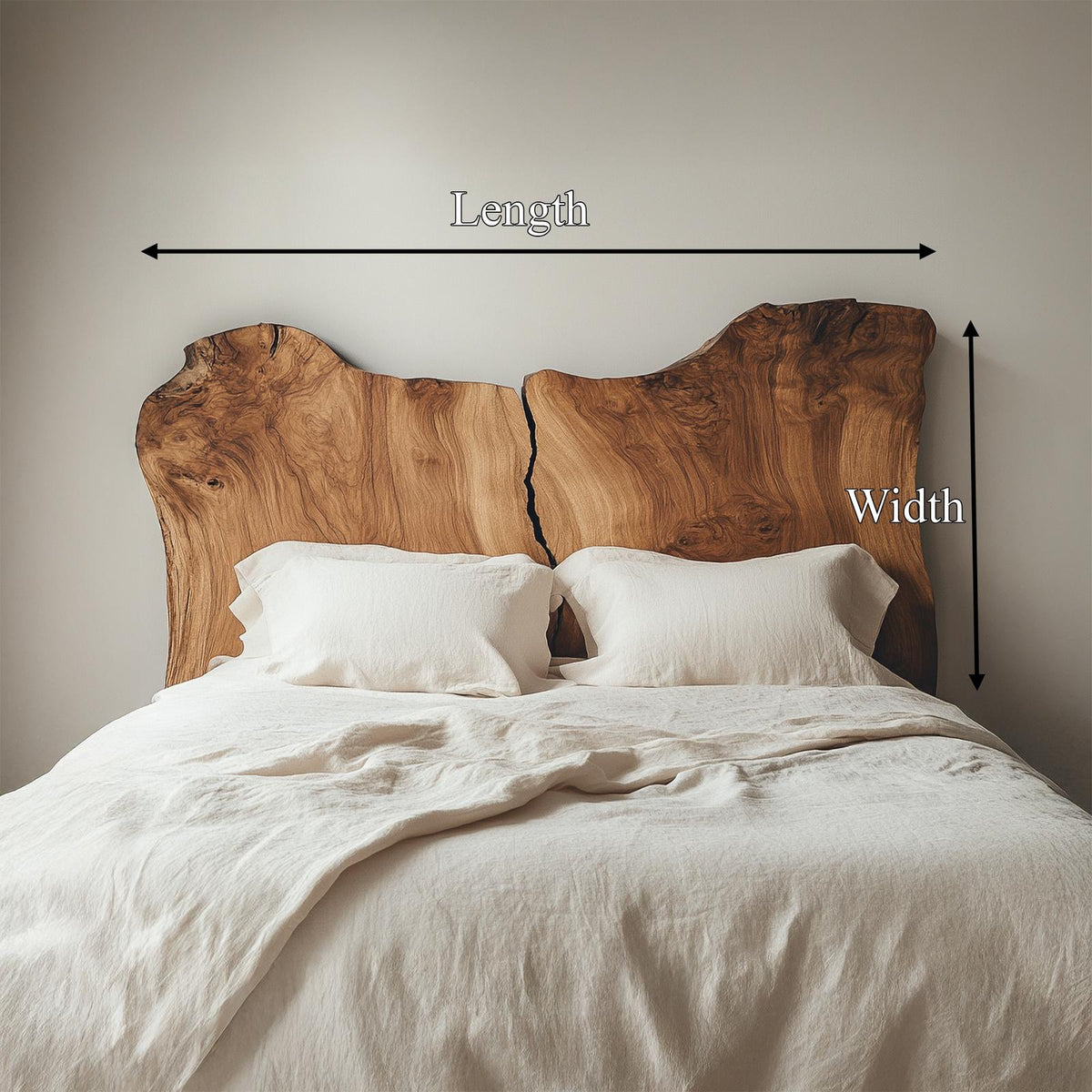 Rustic Split Headboard For Bedroom And Sleeping Space
