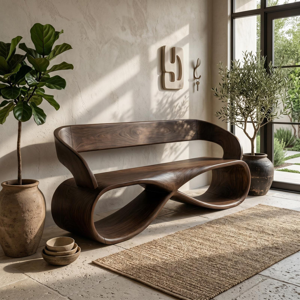 Luxury Solid Wood Bench Designer Interior SILDTTRBEN056