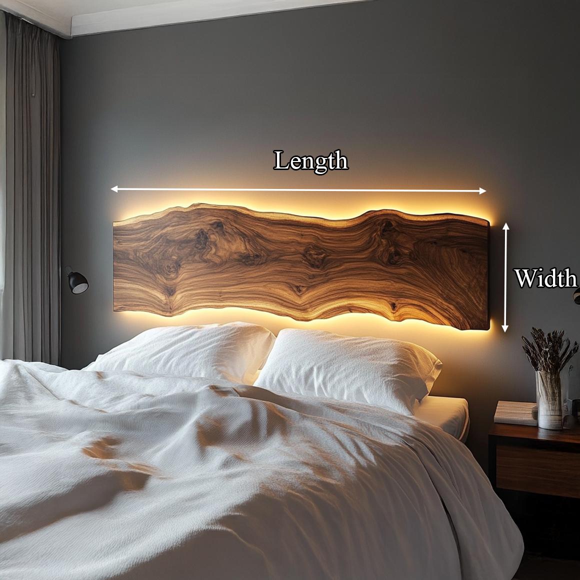 Rustic Modern Live Edge Headboard Bedroom Or Master Room