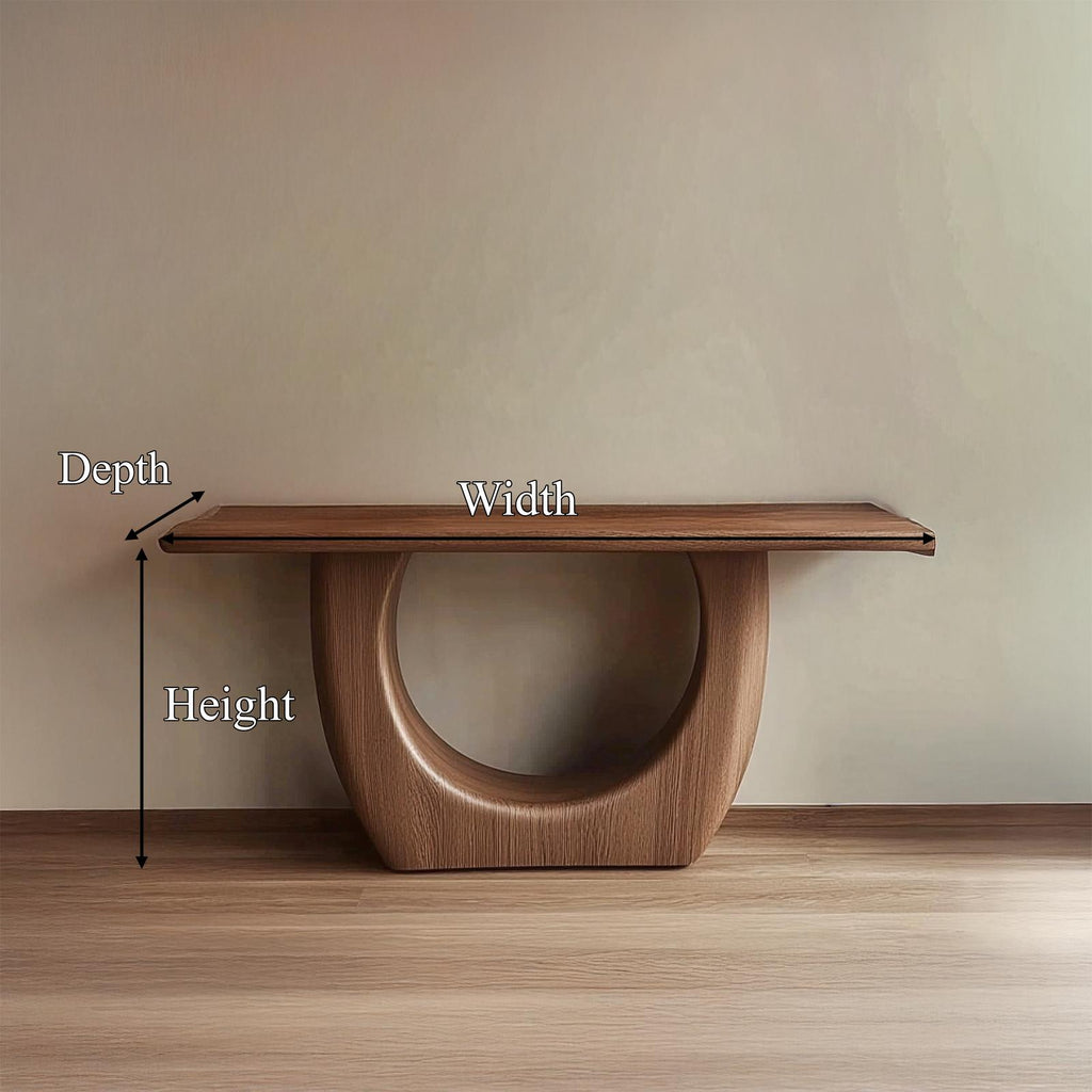 Sculptural Modern Console Table Living Room And Entryway